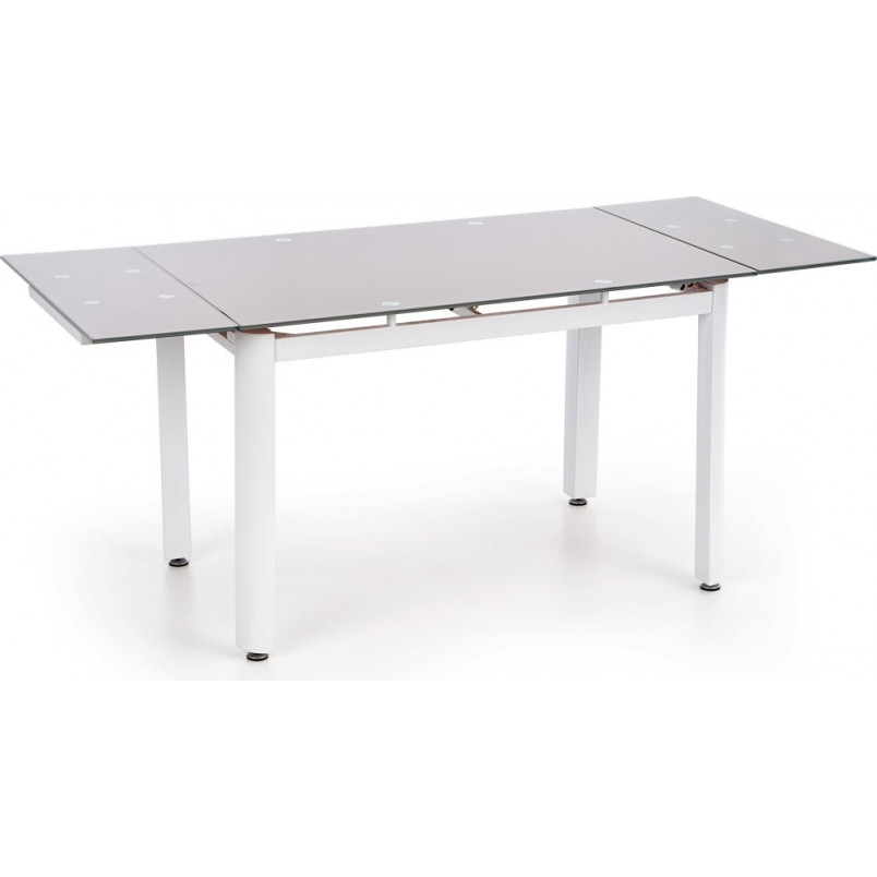 Stół rozkładany szklany ALSTON 120x80 beżowy/biały marki Halmar