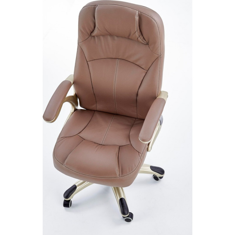 Fotel gabinetowy CARLOS brązowy marki Halmar
