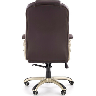 Fotel gabinetowy DESMOND ciemno brązowy marki Halmar
