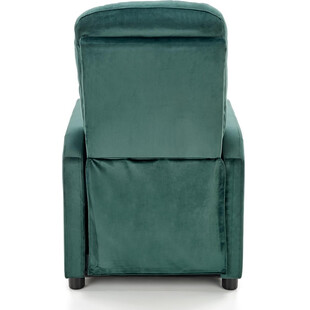 Fotel rozkładany welurowy do salonu Felipe II ciemny zielony marki Halmar
