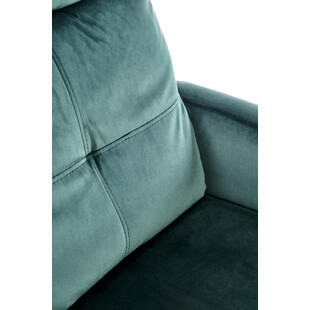 Fotel rozkładany welurowy do salonu Felipe II ciemny zielony marki Halmar