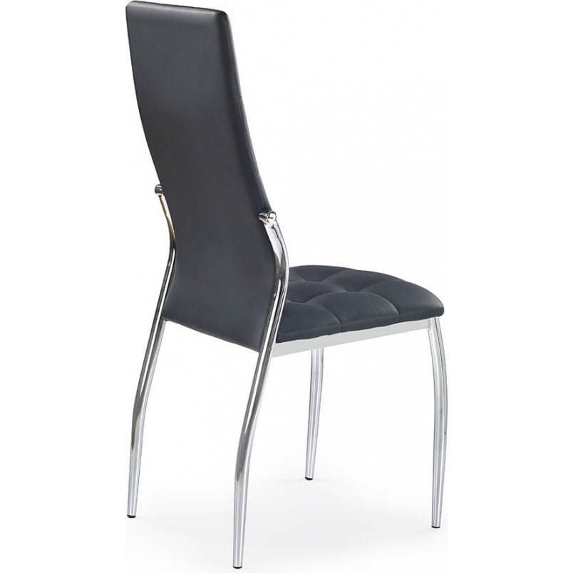 Krzesło pikowane z ekoskóry K209 czarne marki Halmar