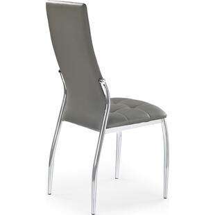 Krzesło pikowane z ekoskóry K209 popielate marki Halmar