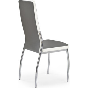 Krzesło nowoczesne z ekoskóry K210 popiel/biały marki Halmar