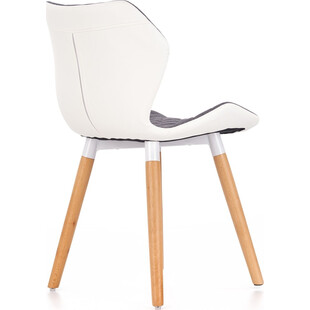 Krzesło tapicerowane pikowane K277 biały/popiel marki Halmar