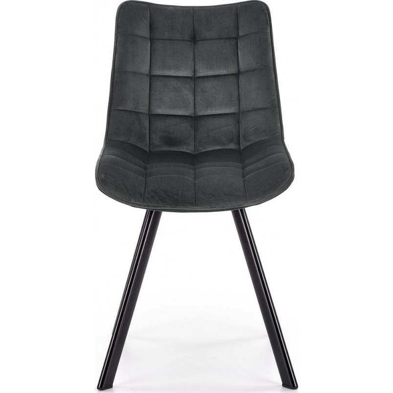 Krzesło tapicerowane pikowane K332 ciemny popiel marki Halmar