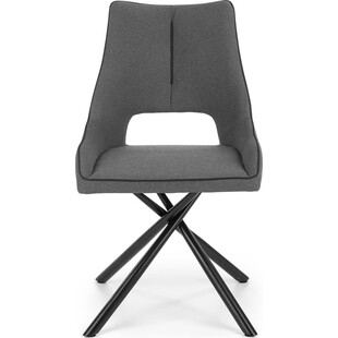 Krzesło tapicerowane "muszelka" K409 popiel marki Halmar