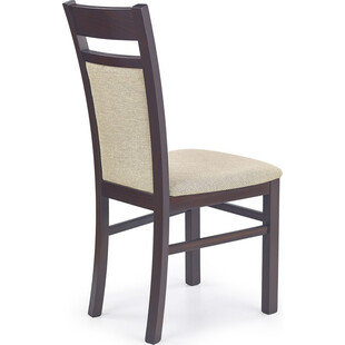 Krzesło drewniane tapicerowane GERARD2 ciemny orzech marki Halmar