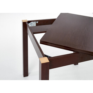 Stół rozkładany kwadratowy GRACJAN 80x80 ciemny orzech marki Halmar