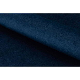 Krzesło welurowe z podłokietnikami Emilia Vic Black ciemno niebieskie marki Actona