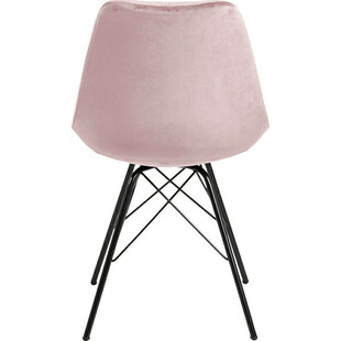 Krzesło welurowe Eris VIC różowe marki Actona