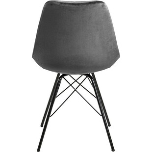Krzesło welurowe Eris VIC szare marki Actona