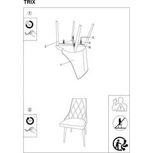 Krzesło welurowe pikowane Trix B Velvet beżowe marki Signal