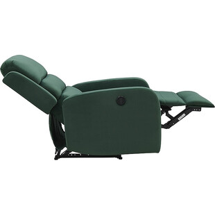 Fotel rozkładany welurowe Pegaz Velvet zielony marki Signal