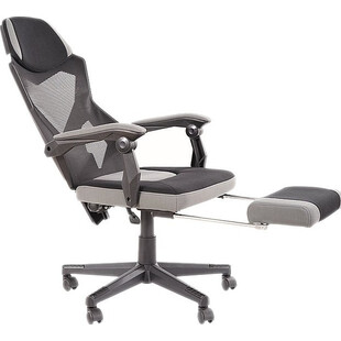 Fotel biurowy z podnóżkiem Q-939 czarny/szary marki Signal
