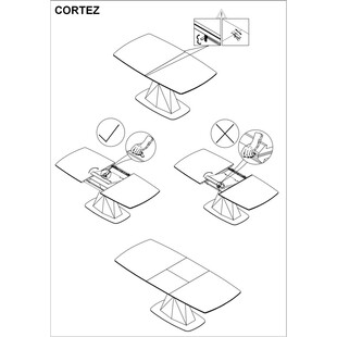 Stół nowoczesny rozkładany Cortez 160x90 biały mat marki Signal