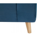 Fotel skandynawski rozkładany z poduszką Billy niebieski marki Signal
