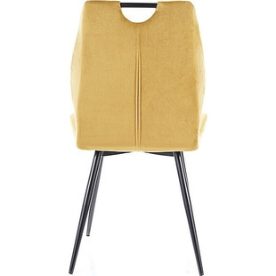 Krzesło welurowe Arco Velvet żółte marki Signal