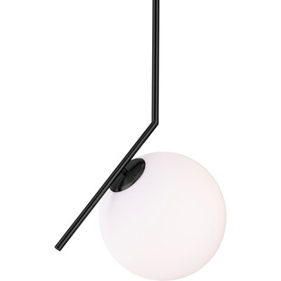 Lampa sufitowa szklana kula Solaris 20cm biało-czarna Step Into Design