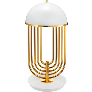 Lampa stołowa glamour Dolce Vita biało-złota Step Into Design