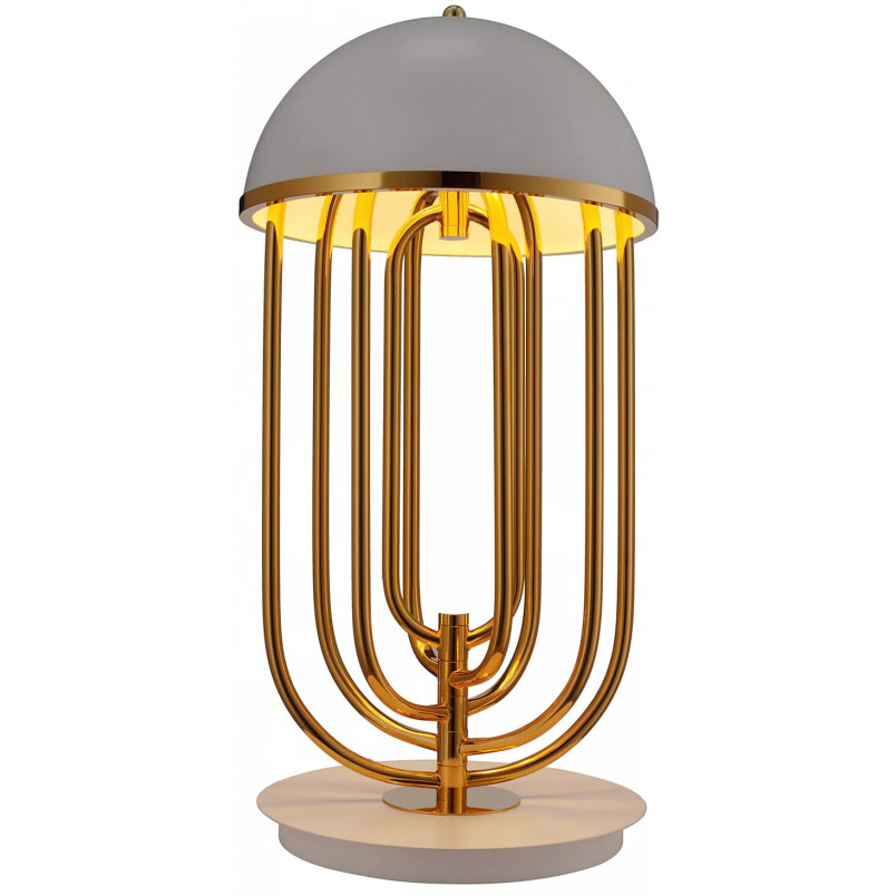 Lampa stołowa glamour Dolce Vita biało-złota Step Into Design