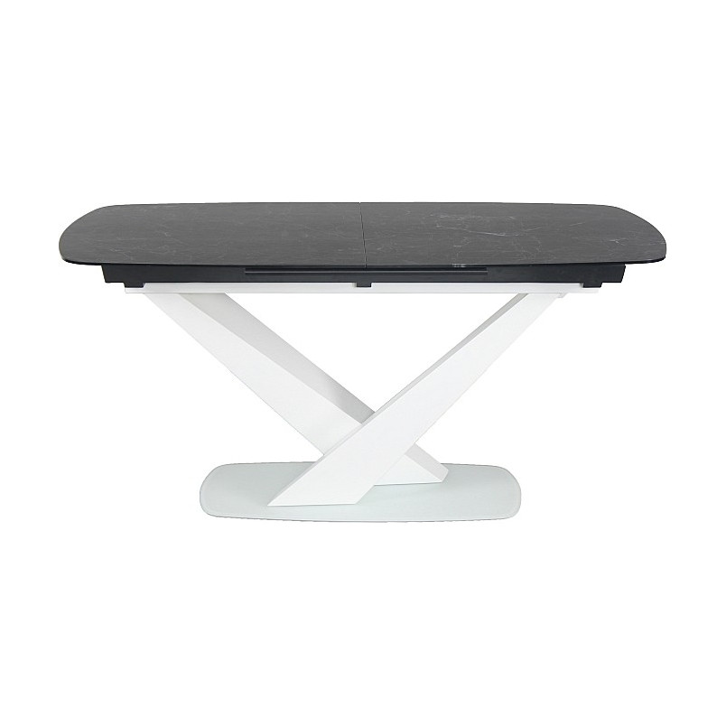 Stół rozkładany z marmurowym blatem Cassino 160x90 grafitowy marki Signal