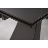 Stół rozkładany szklany Salvadore 160x90 czarny marki Signal