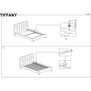 Łóżko pikowane jednoosobowe Tiffany 90 szare marki Signal