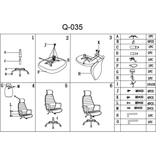 Fotel obrotowy z zagłówkiem Q-035 szary/biały marki Signal