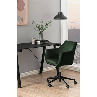 Krzesło biurowe welurowe Nora VIC zielone marki Actona