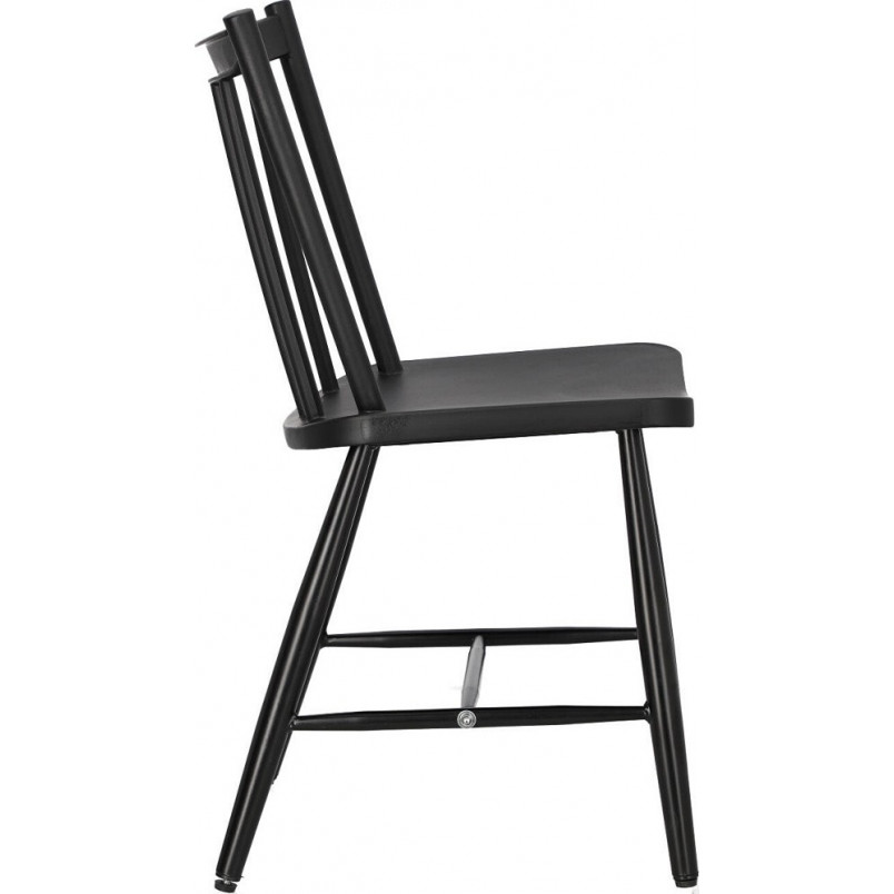 Krzesło drewniane "patyczak" Wandi czarne Intesi