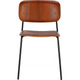 Krzesło drewniane Malters orzech Intesi