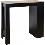 Stół barowy z półkami Blox 115x50cm czarny Intesi