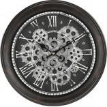 Zegar ścienny vintage Romain srebrny Intesi