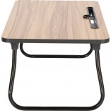 Stolik / taca do łóżka pod laptopa 52,5x30cm drewno / czarny Intesi