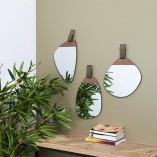 Lustro Pagaj Wood Oval Intesi
