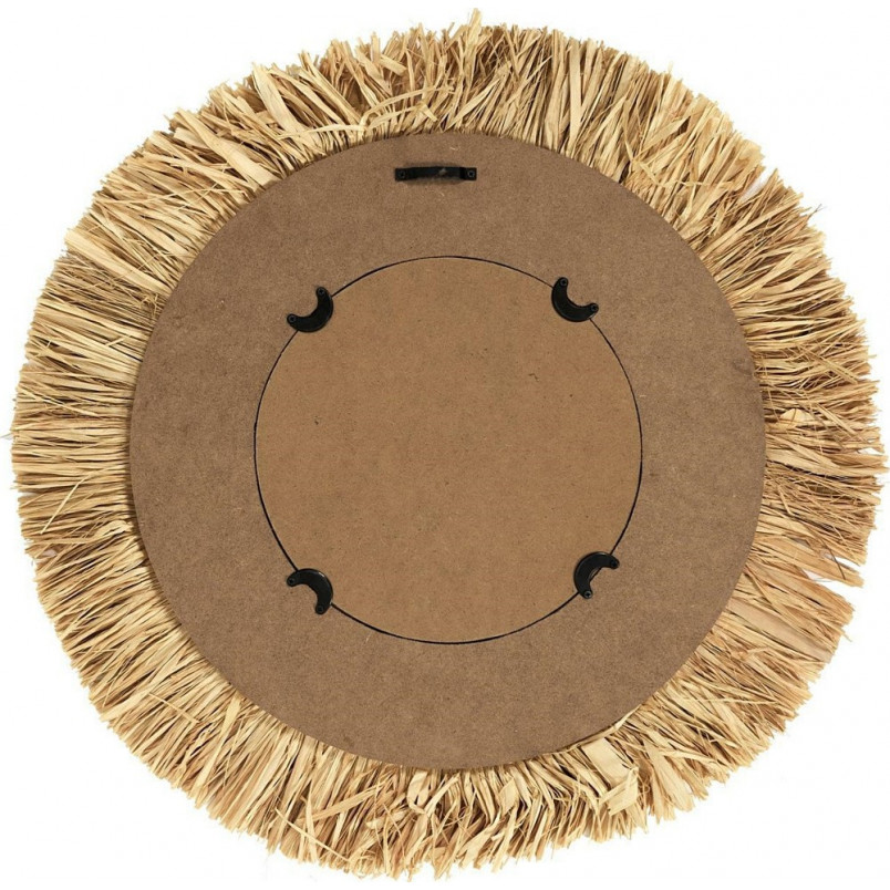 Lustro okrągłe boho Kaya 59 cm naturalne Intesi
