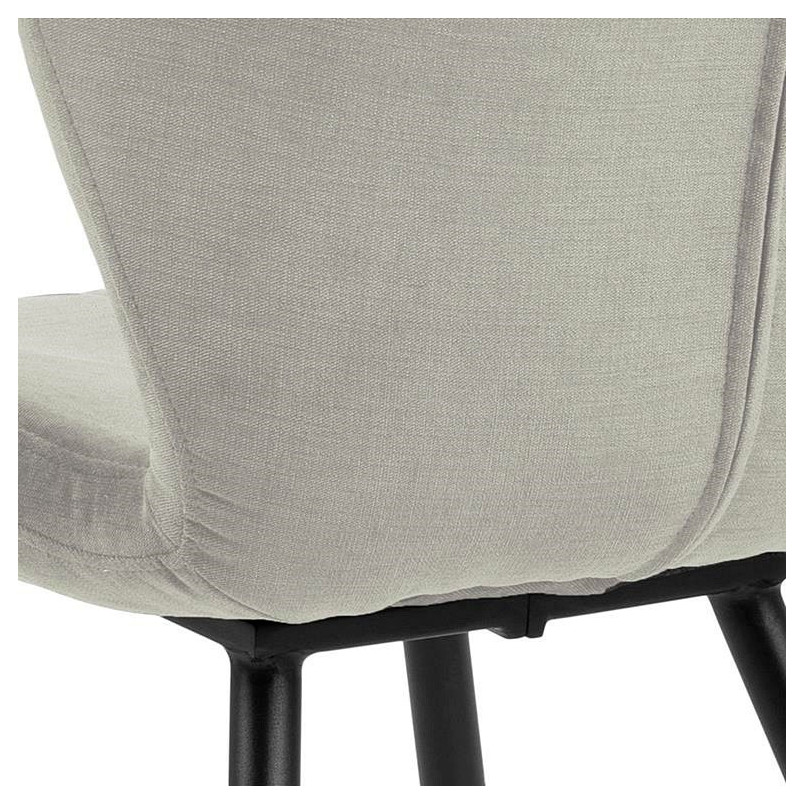 Krzesło tapicerowane pikowane Petri beżowe Actona