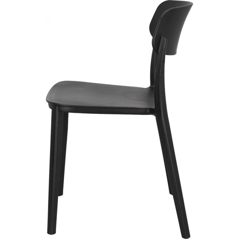 Krzesło z tworzywa Nopie czarne Simplet