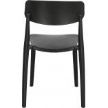 Krzesło z tworzywa Nopie czarne Simplet