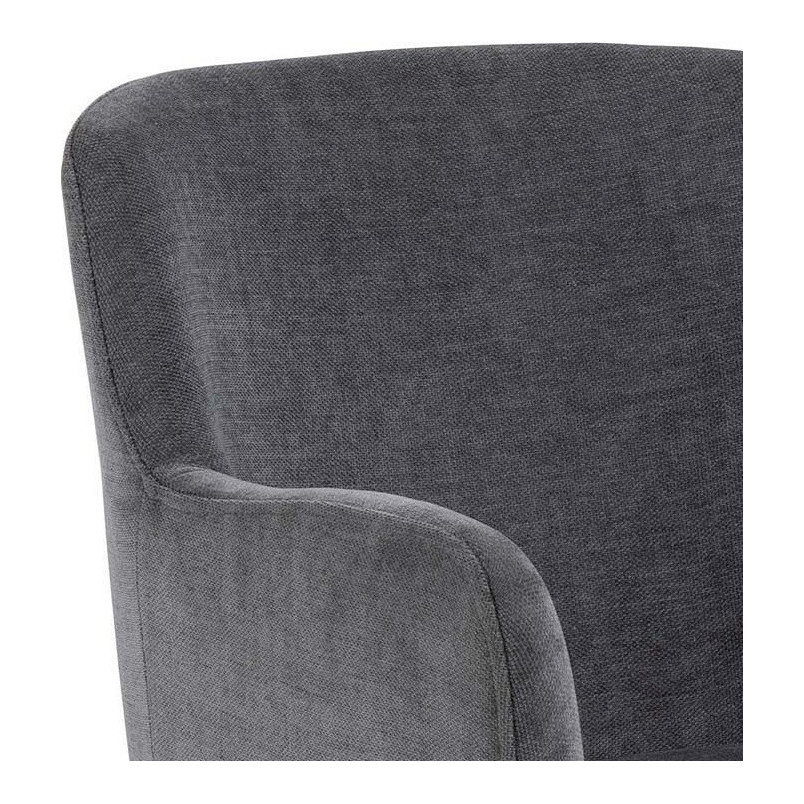 Krzesło fotelowe tapicerowane Karen szare Actona